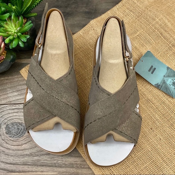 NIB Toms Marisa Cross Strap Slingback Flat Sandal - Picture 2 of 13